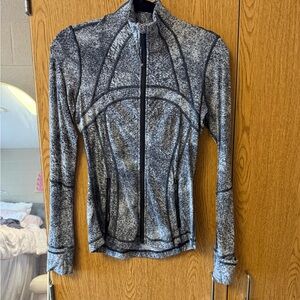 lululemon gray marled zip-up jacket
